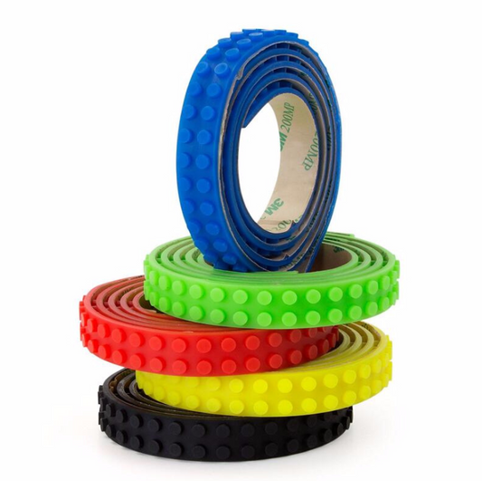 Building blocks tape, silicone building blocks, building blocks, strips, no connectors