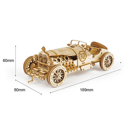 Robotime ROKR Grand Prix Car 3D Wooden Puzzle Game Assemble Racing Car Model Toy