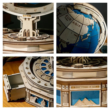 Robotime Globe Earth  3D Wooden Puzzle.