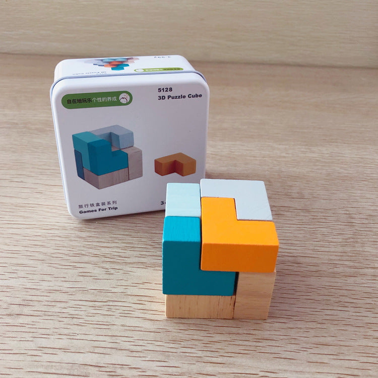 Wooden Puzzle Building Blocks