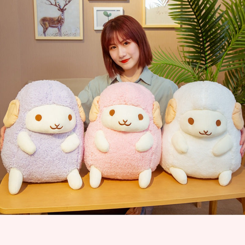 Cute Sitting Little Sheep Doll Plush Toy