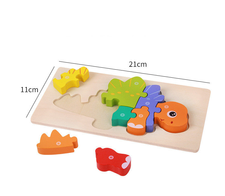 Wooden Three-dimensional Dinosaur Puzzle