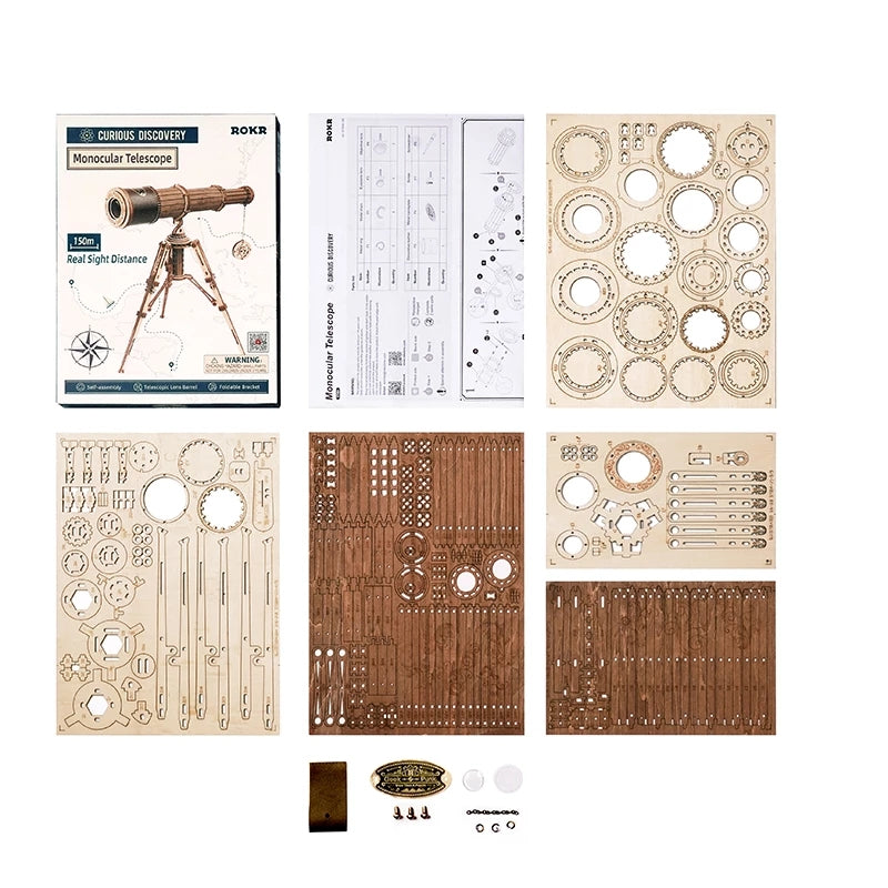 3D Wooden Telescope Puzzle