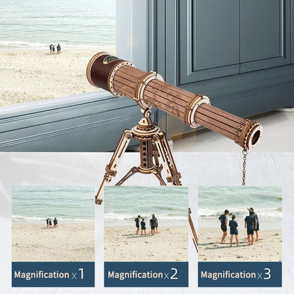 3D Wooden Telescope Puzzle